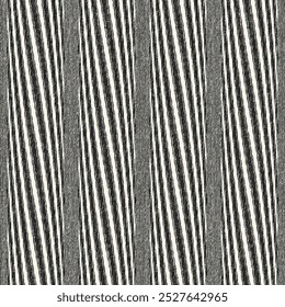 Monochrome Grain Broken Stripe Pattern