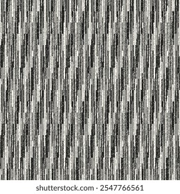 Monochrome Grain Broken Stripe Pattern
