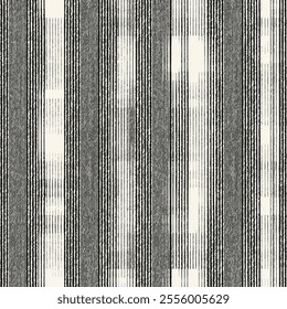 Monochrome Grain Broken Stripe Pattern