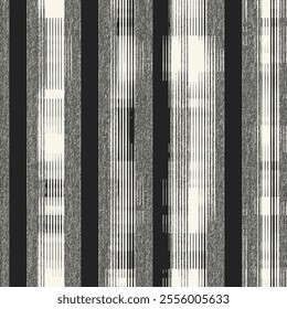 Monochrome Grain Broken Stripe Pattern
