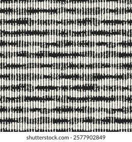 Monochrome Grain Broken Stripe Pattern