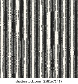 Monochrome Grain Broken Stripe Pattern