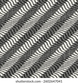 Monochrome Grain Broken Striped Pattern