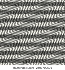 Monochrome Grain Broken Striped Pattern