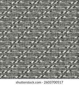 Monochrome Grain Broken Striped Pattern