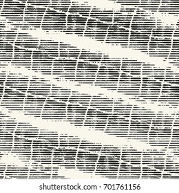 Monochrome Grain Broken Striped Pattern