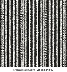 Monochrome Grain Broken Variegated Stripes Pattern