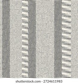 Monochrome Grain Broken Variegated Stripes Pattern