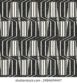 Monochrome Grain Degrade Altered Check Pattern