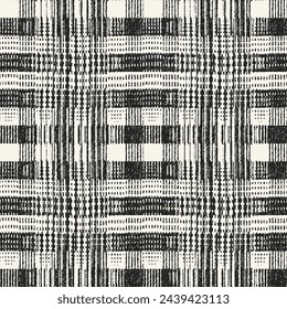 Monochrome Grain Degrade Check Pattern