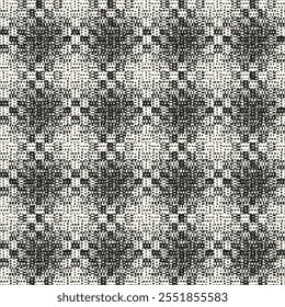 Monochrome Grain Degrade Check Pattern