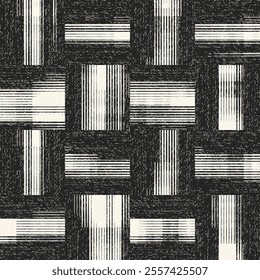 Monochrome Grain Degrade Check Pattern