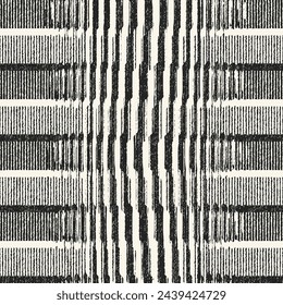 Monochrome Grain Degrade Stripe Pattern