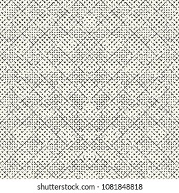 Monochrome Grain Distressed Checkered Pattern