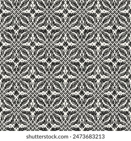 Monochromes Kornfloral-Gitter-Muster