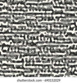 Monochrome Grain Folk Graphic Pattern