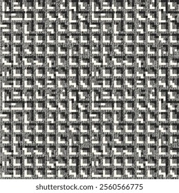 Monochrome Grain Glitch Check Pattern