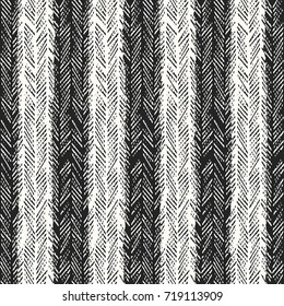 Monochrome Grain Herringbone Stripe Pattern