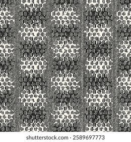 Monochrome Grain Honeycomb Dot Pattern