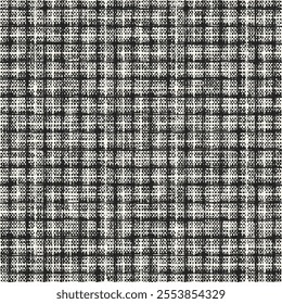Monochrome Grain Imperfect Check Pattern