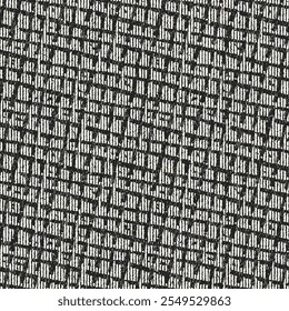 Monochrome Grain Imperfect Grid Pattern