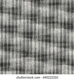 Monochrome Grain Irregular Check Pattern