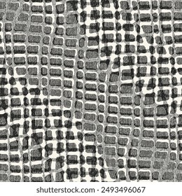 Monochrome Grain Irregular Mesh Pattern