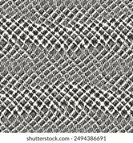 Monochrome Grain Irregular Mesh Pattern