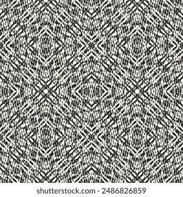 Monochrome Grain Mottle Kaleidoscope Pattern