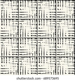 Monochrome Grain Mottled Check Pattern