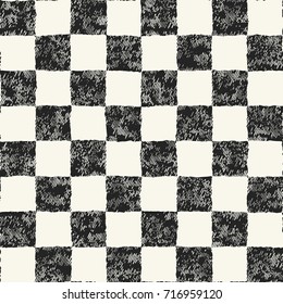 Monochrome Grain Mottled Check Pattern
