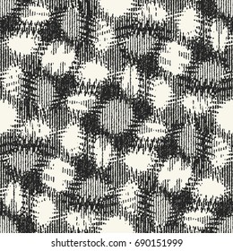 Monochrome Grain Mottled Dot Pattern