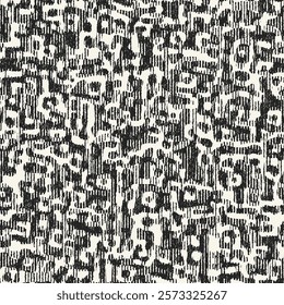 Monochrome Grain Mottled Graphic Pattern