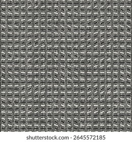 Monochrome Grain Mottled Stitch Stripe Pattern