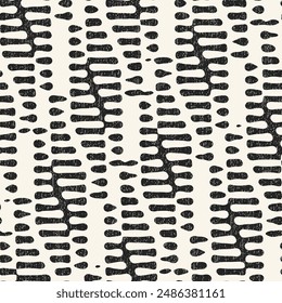 Monochrome Grain Mottled Stripe Pattern