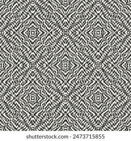 Patrón de rejilla de grano adornado monocromo