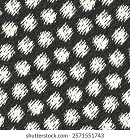 Monochrome Grain Ripple Dot Pattern