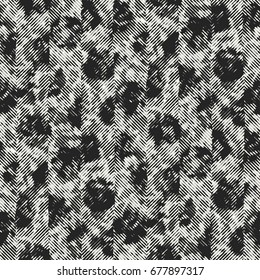 Monochrome Grain Spotty Herringbone Pattern