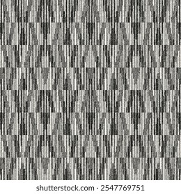 Monochrome Grain Striped Broken Geometric Pattern