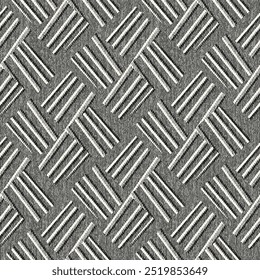 Monochrome Grain Striped Check Pattern