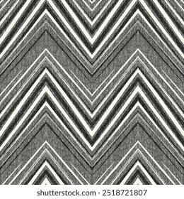 Monochrome Körnung gestreifte Chevron-Muster