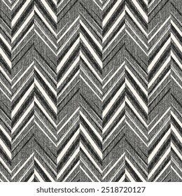 Monochrome Grain Striped Herringbone Pattern