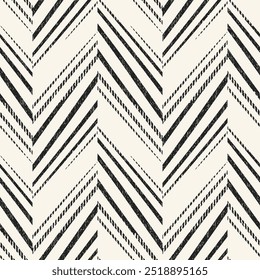 Monochrome Grain Striped Herringbone Pattern