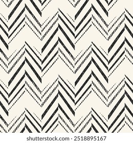 Monochrome Grain Striped Herringbone Pattern