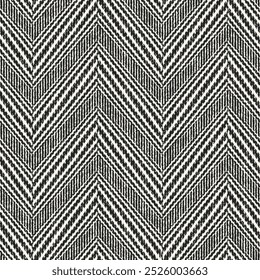 Monochrome Grain Striped Herringbone Pattern