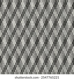 Monochrome Grain Striped Subtle Check Pattern