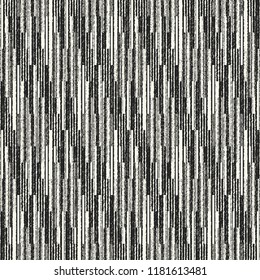 Monochrome Grain Stroke Distressed Textured Background. Seamless Pattern.