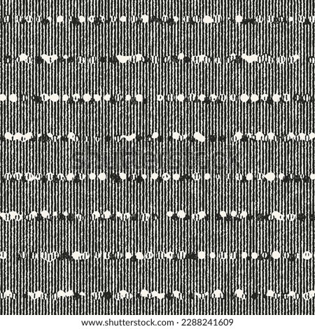 Monochrome Grain Stroke Textured Broken Striped Pattern
