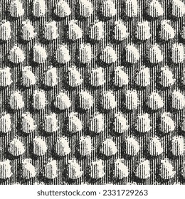 Patrón de punto con textura de roce de grano monocromo