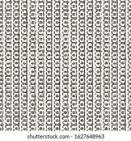 Monochrome Grain Textured Broken Striped Pattern.